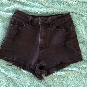 Cute high rise black shorts